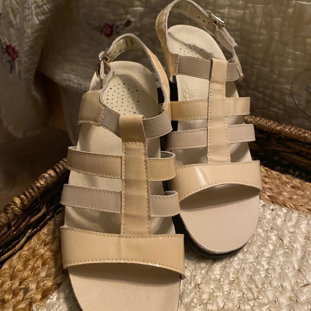 SAS Cream Strappy Sandals